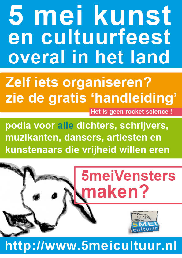 5 mei cultuur poster